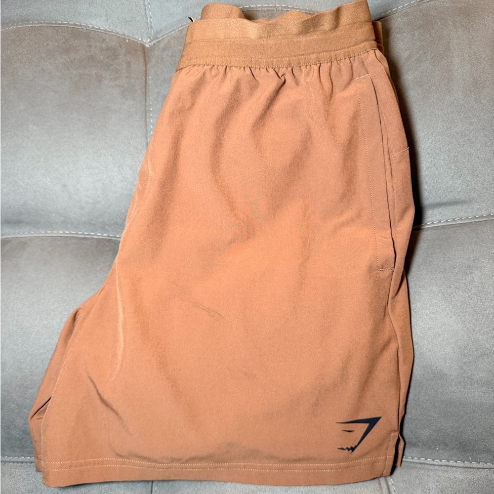 Men’s Gymshark Tan/brown Athletic Shorts